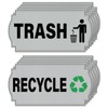 Anobell 10 Pack Recycle Trash Magnets 6"×3" No Adhesive Residue