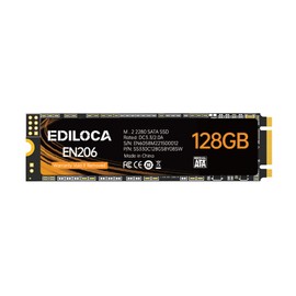 Ediloca EN206 128GB 3D NAND TLC M.2 SSD, M.2 2280 SATA III 6Gb/s SSD Internal Hard Drive, Read/Write Speed up to 550/460 MB/s, Compatible with Ultrabooks, Tablet Computers and Mini PCs