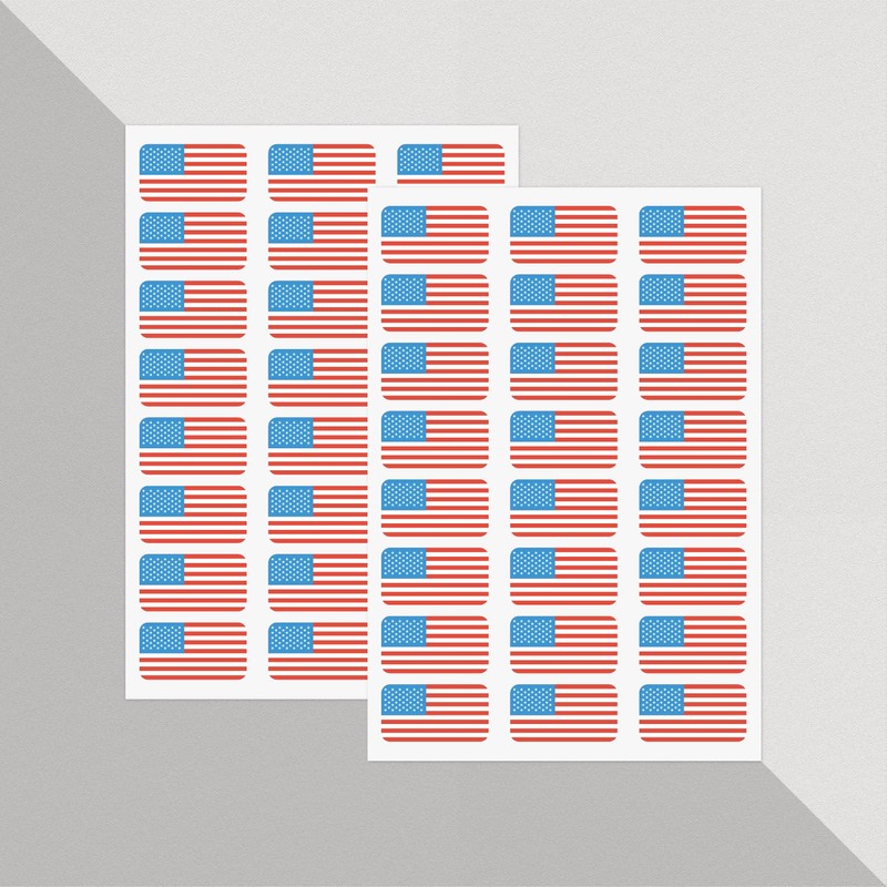 PAPERZIP - USA Flags (American Flag, U.S. Flag) – 48