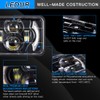 LEDUR 4x6 LED Headlights DOT Approved 4pcs With Turn Signal