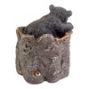Black Bear Coaster Holder With 4 Coaster Set