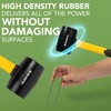 BLOSTM Heavy Duty Rubber Mallet - 24oz. Solid Rubber Mallet