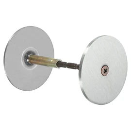 PATIKIL Door Knob Hole Cover Plate, 2 3/16" Dia. Deadbolt Cover Plate Door Hole Filler Plate for 1 3/8" to 1 3/4" Holes, Brushed Satin Nickel