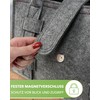 Tebewo Handbag, shopping bag made of felt, closable shopping bag
