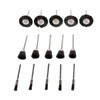 15Pcs Polishing Pen Cup Wheel Nylon Brushes Set Mandrel Rotary