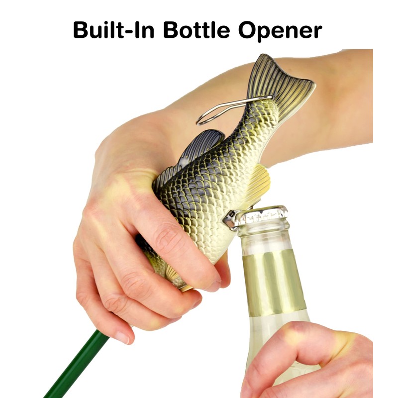 Gibson Fish BBQ Spatula, Includes Bottle Opener and Convenient Hanging