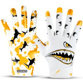 LISAAZ Limited Edition Football Gloves Fit Youth Football Gloves Receiver Tacky for Adult/Youth
