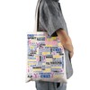 FEELMEM Girls Cheerleading Tote Bag, Cheerleader Gift, Cheerleader Gift, beige