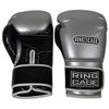 Gym Training Stand-Up Boxing Gloves (Silver/Black, Regular-12oz)