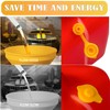 MEAJOO 5 PCS Universal Can Vent Cap, Yellow Gas Can