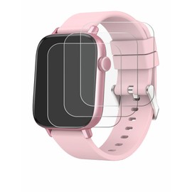 Savvies Pack of 6 Screen Protectors for Ombar Smartwatch 1.9 Inch Screen Protector Ultra Transparent