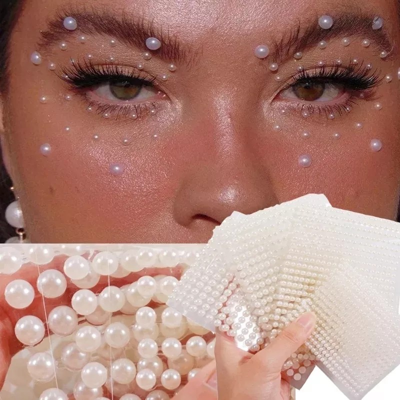you-shop +2000 Perlas Strass Adhesivas Para Cabello Cara Y Cuerpo