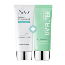 Perfect Waterful UV Sun Essence 50ml (1+1) SPF50+Sun Cream Sun Stick UV Protection - 7.Perfect Sun Essence+Cica Sun Cream / 퍼펙트 워터풀 유브이 선 에센스 50ml (1+1) SPF50+선크림선스틱자외선차단 - 7.퍼펙트 선 에센스+시카 선크림