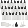 SENENQU 100 Pack 20ml Plastic Dropper Bottles, Translucent Squeeze Bottles