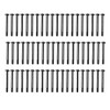 60pcs Fan Mounting Screw Radiator Water-Cooled Exhaust Fixing Black Long