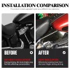 HCMOTORKU Saddle Smoke Heat Shield Air Deflectors Fit For Harley