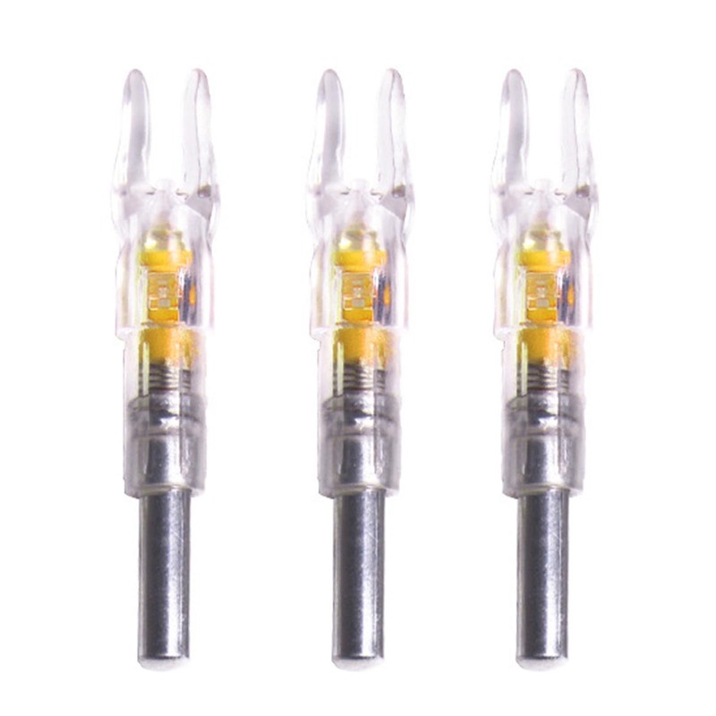 3PCS Lighted Arrow Nocks PC LED Lighted Archery Hunting Shooting
