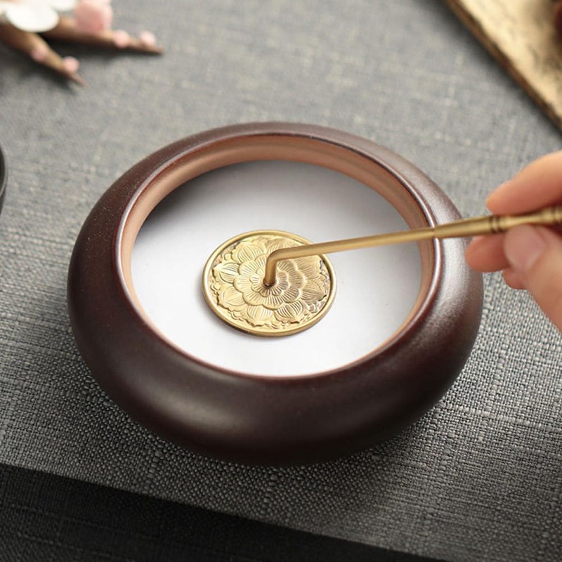 TOYMYTOY All Copper Long Handle Gray Press Brass Hardware Stamp