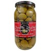 Tassos Double Stuffed Jalapeno And Garlic Super Mammoth Olives Imported From Greece 35.27oz