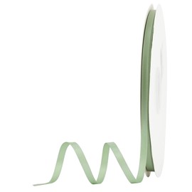 MEEDEE Sage Green Satin Ribbon 1/4 Inch Sage Double Face Satin 100 Yards Spool Holiday Thin Fabric Ribbon for Gift Wrapping, Baby Shower, Wedding, DIY Crafts, Hair, Ornaments