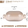 VORRINGARD Enameled Cast Iron Sourdough Bread Oven, Dutch Oven, Loaf