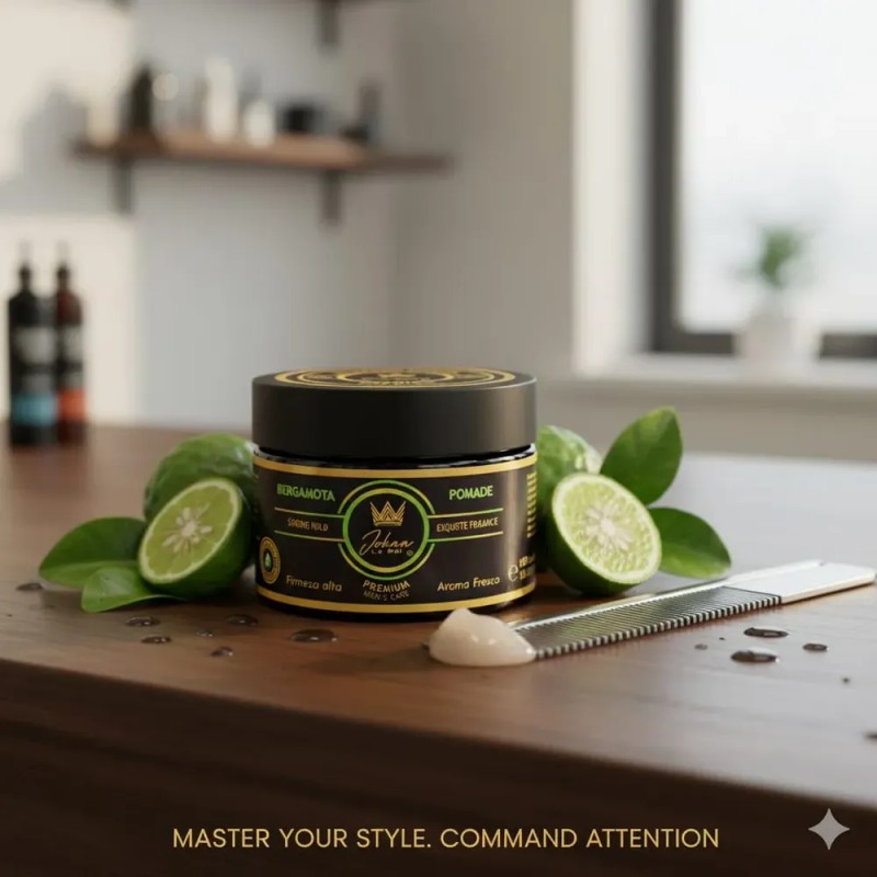 Pomada Fijadora Premium Bergamota Oil By Johnn Le Roi