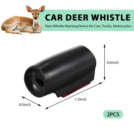 BWBWND 2 PCS Deer Whistles for Car, Save Deer Warning Whistle with Waterproof Adhesive Tape, Ultrasonic Animal Alert Horn Suitable for Sedans Trucks Motorcycles, Car Accessories