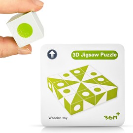 PrfcNL IQ Test Cubes (Green and White) – 16 Cubes with Mobile app and Pattern Cards for Block Design Test, WAIS IV and WISC V Tests, Improve Memory and Concentration