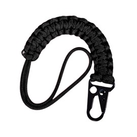 RyanDesign Tactical Paracord Keychain with Cobra Weave - Military Grade 550 Survival Gear, Anti-Loss Carabiner Clip for Hiking/Camping - Secure Keys, ID Badge, Tools (Gift Ready)