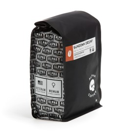 Alpha Coffee – Sundown Decaf - 16 oz. Premium Gourmet Craft Organic Decaffeinated Drip Grind Coffee | Veteran Owned - Specialty Small Batch Roasted Coffee | 100% Arabica Beans (Medium Roast)