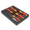 Wiha 32081 5 Piece Insulated SoftFinish Cushion Grip Screwdriver Tray