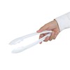 Restaurantware White Serving Tongs 10 count 9” Heavy Duty Disposable