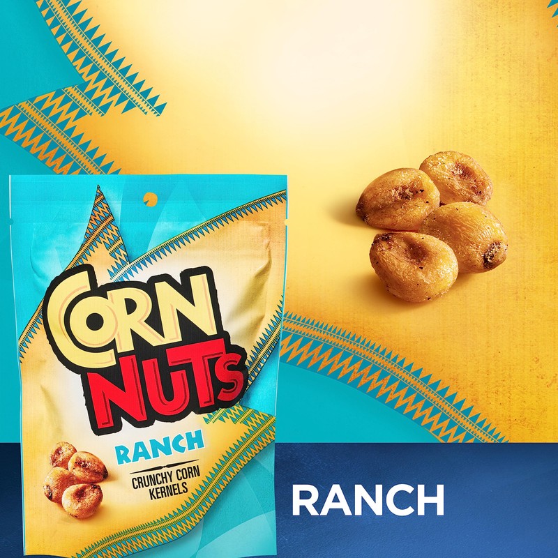 CORN NUTS Ranch Flavored Corn Kernels, Crunchy Corn Snacks, Snack