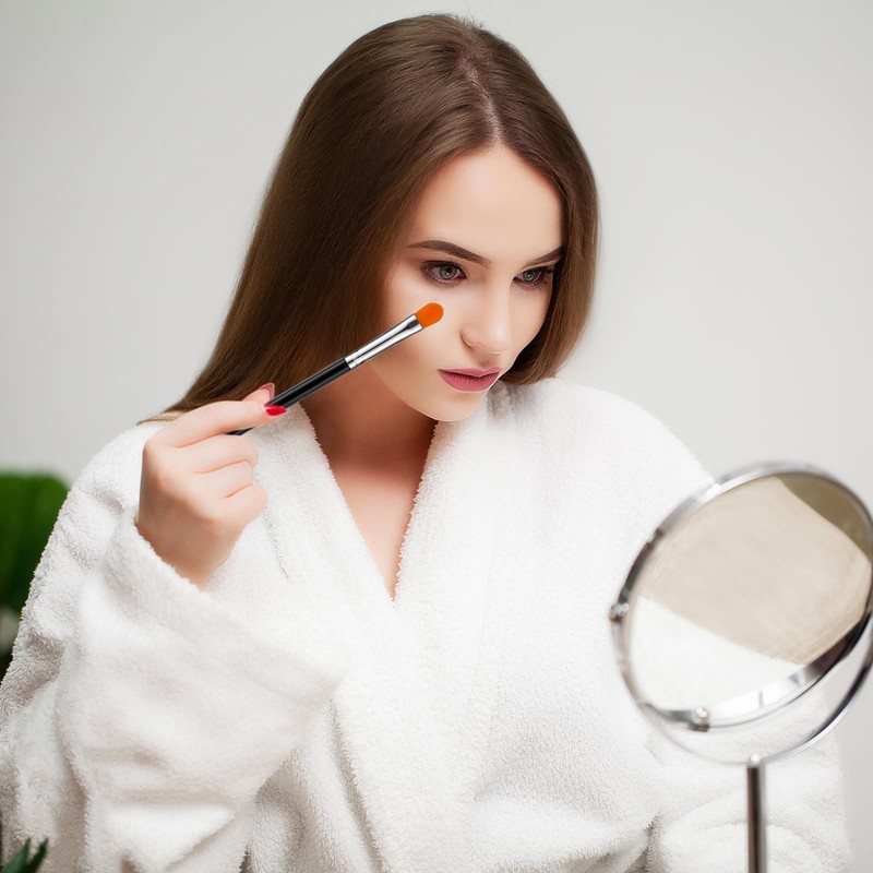 6 Pcs Concealer Brush Under Eye Eyeshadow Applicators Flat Concealer