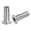 uxcell 1/4-20 Multi-Grip Rivet Nuts, 2pcs Pre-Bulbed Shank Flat Head