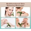Gua Sha Facial Tool and Jade Roller Set for Face