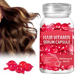 Hair Vitamin Serum Capsule, 30 Stück Hair Treatment Serum, Kapseln für die Haarpflege, Haarpflege Kapseln, Hair Vitamin Oil, Hair Moisturizing Essence, Reich an Vitaminen A,C,E, Kein Ausspülen Nötig