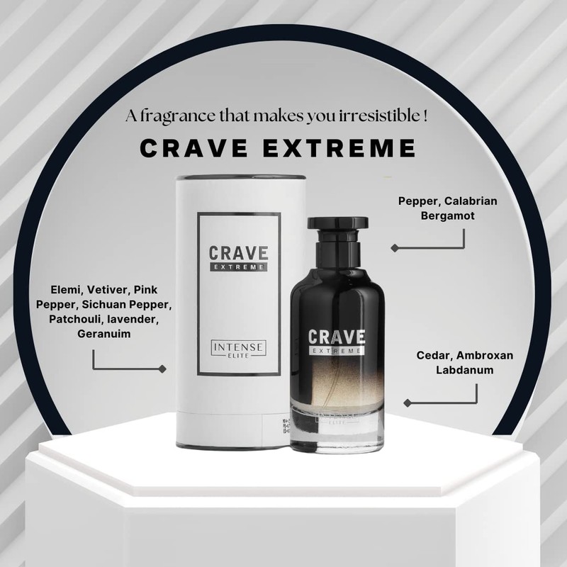 INTENSE ELITE Crave Extreme Arabian Perfume for Men - Long