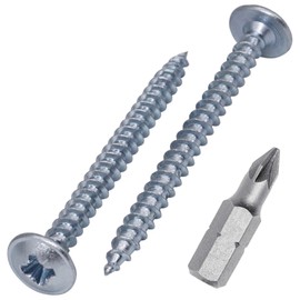 (Pack of 450) Galvanised Steel 3.5 x 40mm Wood Screws Metal Screws Modified Truss Head Self Tapping (450, 3.5 x 40mm)