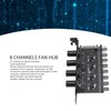 Sanpyl 4 Knob Cooling Fan Speed Controller, 8 Channels, PWM,