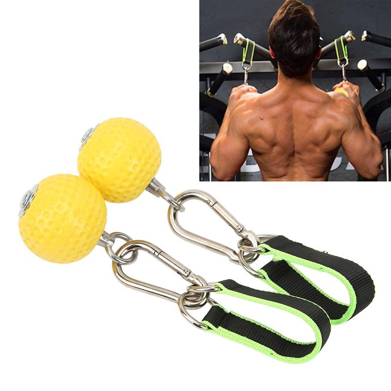 Climbing Pull Up Hand Grips Ball Set with Webbing Buckle
