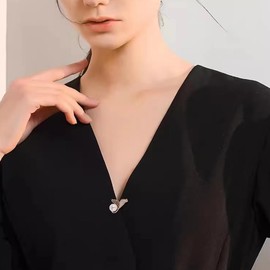 2PCS Elegant Brooch Pins for Women - Stylish Design Cubic Zirconia Lapel Pin Jewelry for Ladies Sweater Scarf Coat Dress Animal Brooches and Pins for Women (Ship+Fishtail)