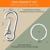 Metal Keychain Holder for Belt Heavy Duty Carabiner with Keyring
