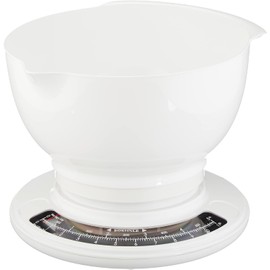 Soehnle Culina Pro Analogue Kitchen Scales with 2.5 L Mixing Bowl White/Black