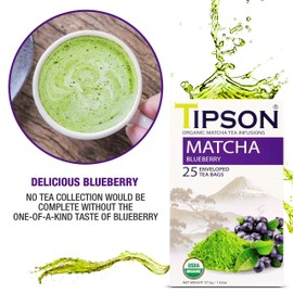 Tipson - Matcha Arándano en sobres - 25 x 1,5 g