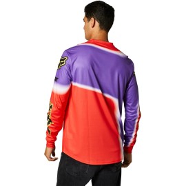 FOX Mens Adult POWERBAND LS LE Jersey Off-Road/MX/AT - Flo Red, M