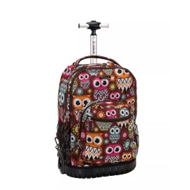 Rockland 19 Rolling Backpack Multiple Colors Owl