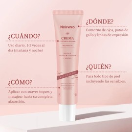 Crema Contorno De Ojos,arrugas,bolsas Y Ojeras Obscuras 30g Normal Día/noche