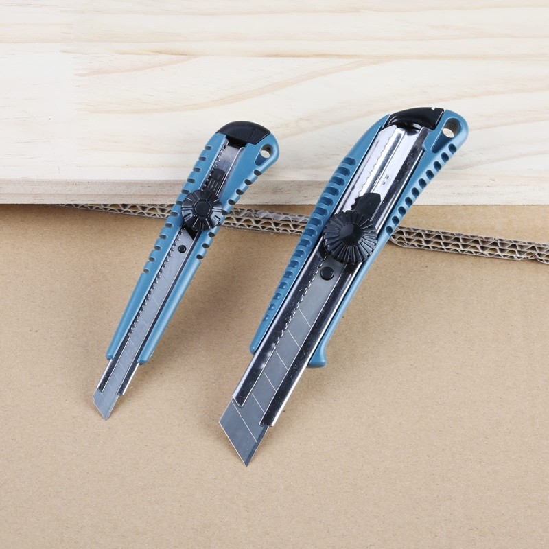 SN-KNIFE 2PK Wheel-Lock Heavy-Duty Snap Off Utility Knife