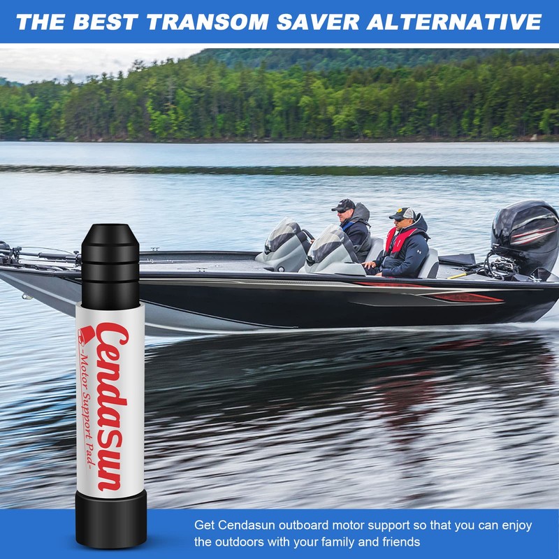 Outboard Transom Saver Trailering Support and Steer Stops, Wedge Outboard